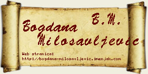 Bogdana Milosavljević vizit kartica